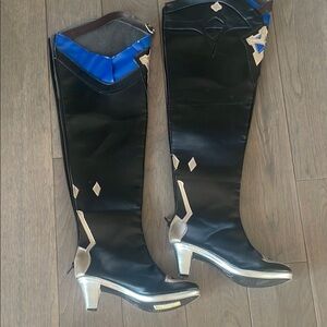 Yuancoser Mondstadt EULA Cosplay Shoes Thigh-High